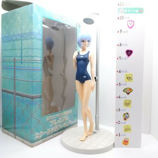 Rebuild of Evangelion Rei Ayanami School Swimwear Figure ver.  1.  5 SEGA Prize 2