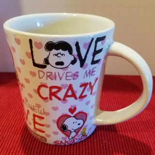 Mug Peanuts Snoopy Charlie Brown Gang Love Valentine 