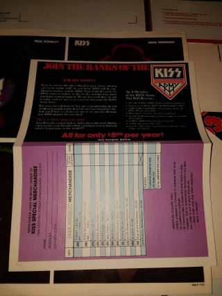Paul Stanley KISS Solo Vinyl Lp With Poster & Army Order Form Insert Casablanca 3