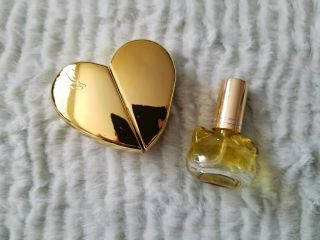 Hello Kitty & Heart Refillable Perfume Empty Bottles Yellow/gold 2pc