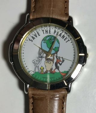 Vintage 1992 Warner Brothers Looney Tunes Save The Planet Pedre Watch