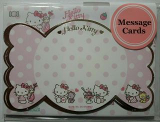 Sanrio - Hello Kitty 5 Mini Cards (3.  5x2.  5 Inch) With Envelopes And Stickers