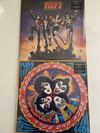 Kiss - Destroyer & Rock And Roll Over Lp [bundle] (sealed/new) (180g) 2014