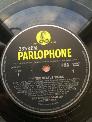 Off The Beatle Track - George Martin Vinyl LP Ex. 2