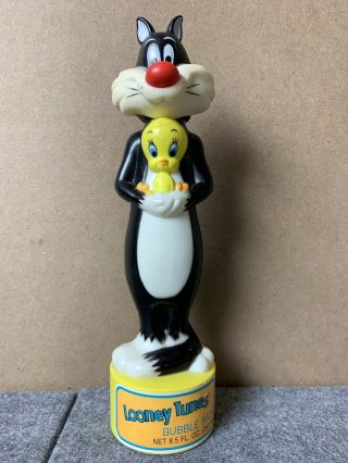 Vintage 1988 Looney Tunes Sylvester And Tweety Bubble Bath - Empty
