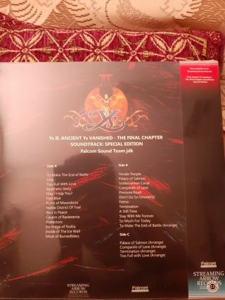 Ys II Ancient Ys Vanished The Final Chapter Soundtrack Special Edition 2LP Vinyl 3