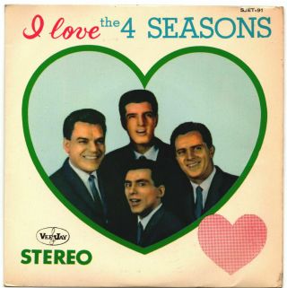 Doo Wop - The 4 Seasons - I Love Four Seasons - Very Rare Japan 33 