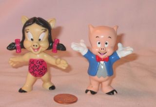 Looney Tunes Porky Pig And Petunia Pig Pvc Figure