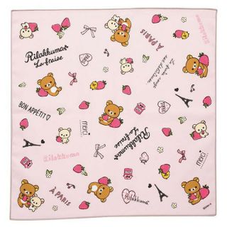 San - X Lunch Napkin Relax " Paris Of The Strawberry (pink) Ch38101 (14c Bottom)