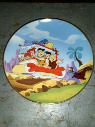 1992 Hanna - Barbera The Flintstones Franklin Limited Edition Plate - Must Have