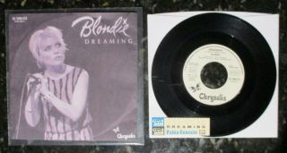 Blondie Dreaming 1979 Promo Italy 7 " 45 Fabio Concato Zio Tom As 5000 555 Ex,