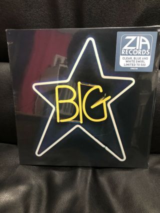 Big Star " 1 Record " Lp Clear/blue/white Swirl Color Vinyl (reissue 500 Pressed)