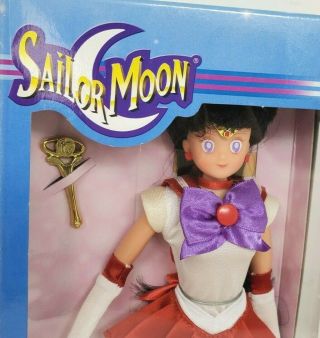 Irwin Toy 2000 Retro Sailor Mars Sailor Moon Deluxe Adventure Doll Nrfb 11.  5 "