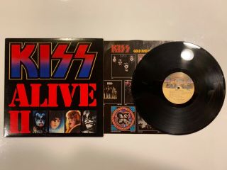 Kiss - Alive Ii 2 X Vinyl Lp Ex 1977 Casablanca Crc Club W/booklet