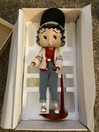 Betty Boop Coca Cola “play Refreshed " Porcelain Doll - With Box