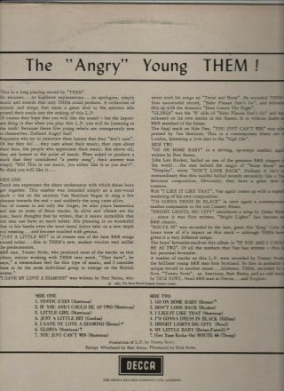 THEM Angry Young Them LP RE Mono 60s R&B GARAGE Van Morrison 2