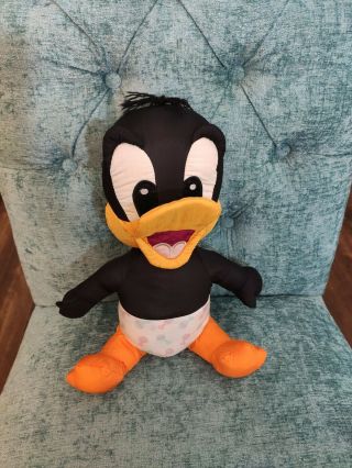 Vintage Looney Tunes Baby Daffy Duck Plush By Tyco