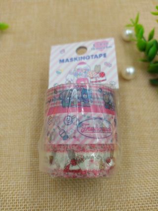 Sanrio Marron Cream Washi Masking Tape Scrapbooking Adhesives set of 3 2