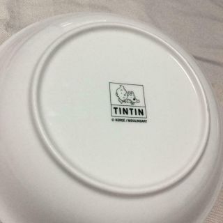 Restock Item TINTIN SNOWY Dish Plate Ceramic Limited Item ④ F/S 2