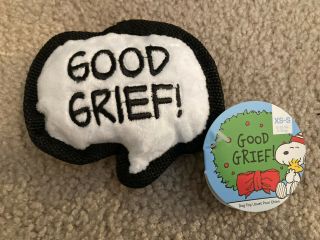 Good Grief / Happiness Is A Warm Puppy Barkbox Bark Peanuts Dog Toy Xs - S