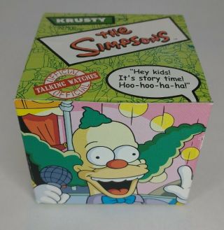 The Simpsons Official Talking Watch " Krusty " 2002 Burger King