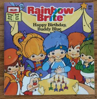 Rare Rainbow Brite Happy Birthday Buddy Blue Book