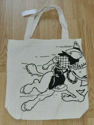 Tintin On Horse (amerique) Cloth Tote Bag Herge