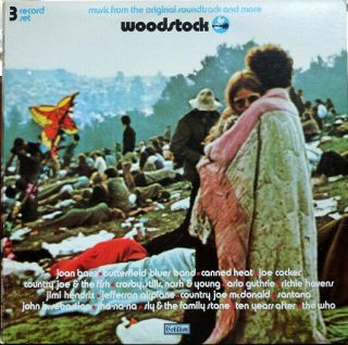 1970 Woodstock 3 Lp Set Cotillion Sd 3 - 500 Ex - Near