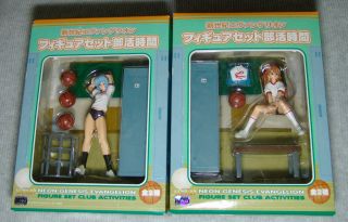 " Neon Genesis Evangelion Club Activities " Rei & Asuka Complete Set Sega