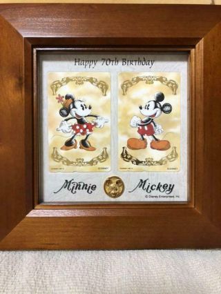 Disney Mickey & Minnie 70th Anniversary Limited Edition Telephone Card Japan F/s
