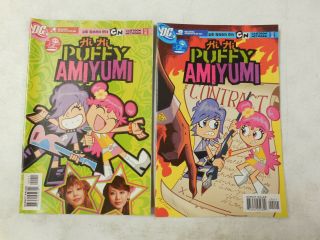2006 2x Hi Hi Puffy Amiyumi Comic 1 & 2 Cartoon Network New/unread Rare