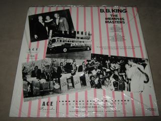 B.  B.  KING The Memphis Masters RARE Vinyl LP ACE UK Import Early Best 3