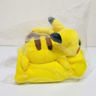Pikachu Plush Doll Blanket Yellow Pokemon Center Pikapika Box 2021 2