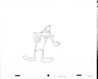Warner Bros Animation Art Cel Production Drawing Daffy Duck 7