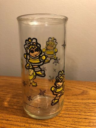 Vintage 1989 Baby Miss Piggy Welch’s Glass Jar Cute