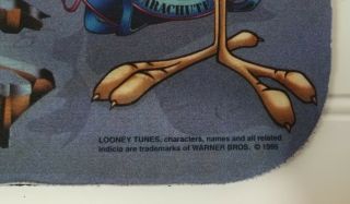 Vintage 1995 Warner Brothers Looney Tunes Wile E Coyote Road Runner Mouse Pad 2