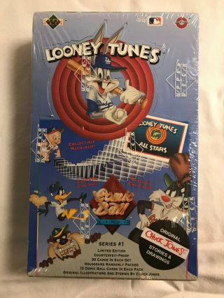 1990 Upper Deck Comic Ball Looney Tunes Series 1 Trading Card Box