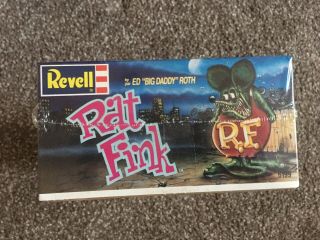 Rare Revell Rat Fink Plastic Model Kit 6199 Ed " Big Daddy " Roth 1990