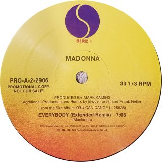 Madonna ‎ - Into The Groove / Everybody US 12 