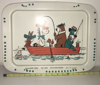 Vintage Hanna Barbera Yogi Bear,  Huckleberry Hound,  & Quick Draw Mcgraw Lap Tray