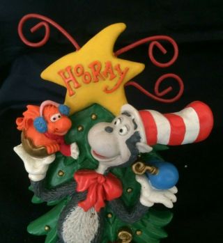 Jim Henson Cat In The Hat And Whozit Stocking Hanger Dr.  Seuss Midwest 1997