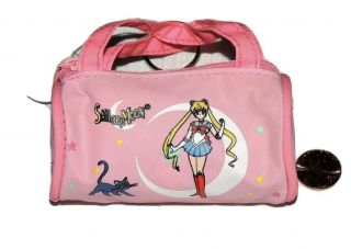 Sailor Moon And Luna Pink Coin Purse,  1999,  Great Gift Idea