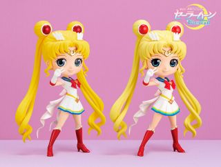Sailor Moon Figure " Pretty Guardian Sailor Moon Eternal " Q Posket Set Of 2