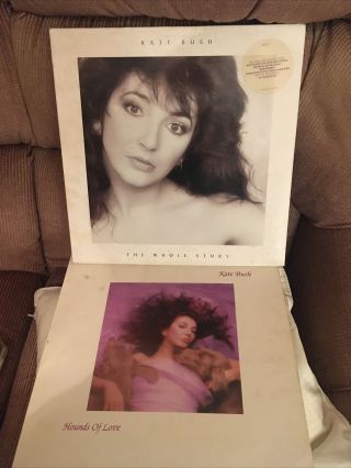 Kate Bush ‎– 2 Lps Hounds Of Love,  & The Whole Story Gatefold Both Vgc