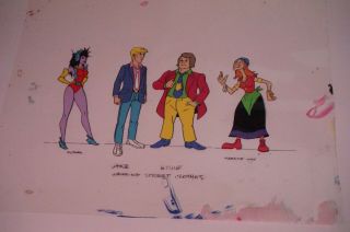 Filmation Ghostbusters Character Cell,  Futura,  Jake,  Eddie And Mad.  Why