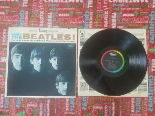 The Beatles Lp Record Meet The Beatles,  Capitol 1964 Stereo