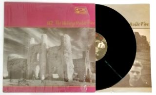 U2 The Unforgettable Fire Lp Promo Album 1984 Mexico Insert Translucent Vinyl