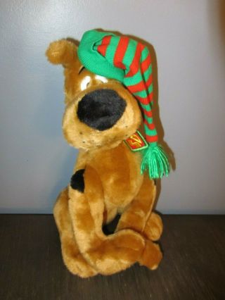 Macys Christmas Scooby - Doo Plush Dog With Hat 17 "