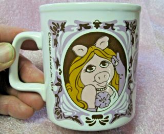 Miss Piggy The Muppet Show 1978 Coffee Cup / Mug Jim Henson Kiln Kraft England