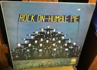Humble Pie Rock On 1971 Uk Tan A&m Stereo Vinyl Lp
